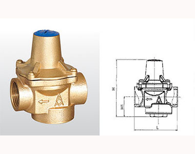 埃美柯黄铜可调式减压阀结构图